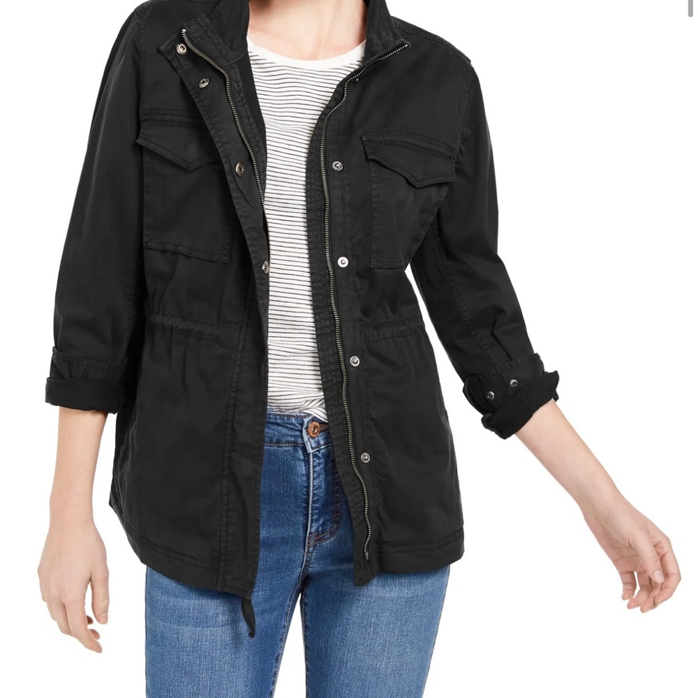 Style & Co Women’s Black Field Jacket Size Petite M